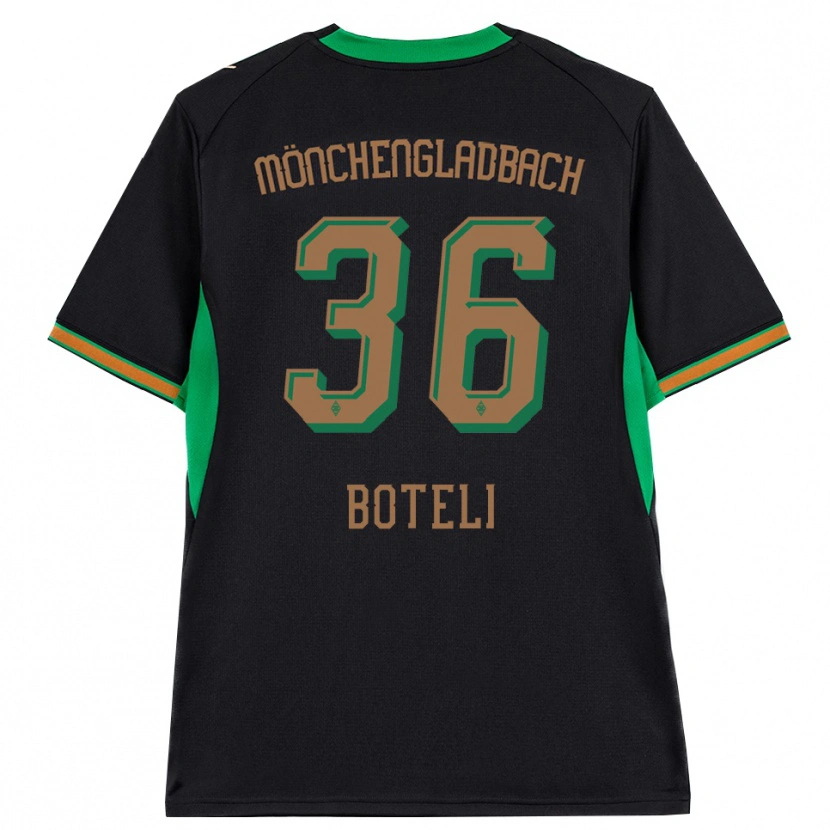 Danxen Niño Camiseta Winsley Boteli #36 Negro Naranja Verde Marrón 2ª Equipación 2026/27 La Camisa México