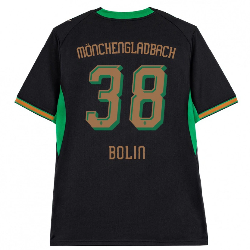 Danxen Niño Camiseta Hugo Bolin #38 Negro Naranja Verde Marrón 2ª Equipación 2026/27 La Camisa México