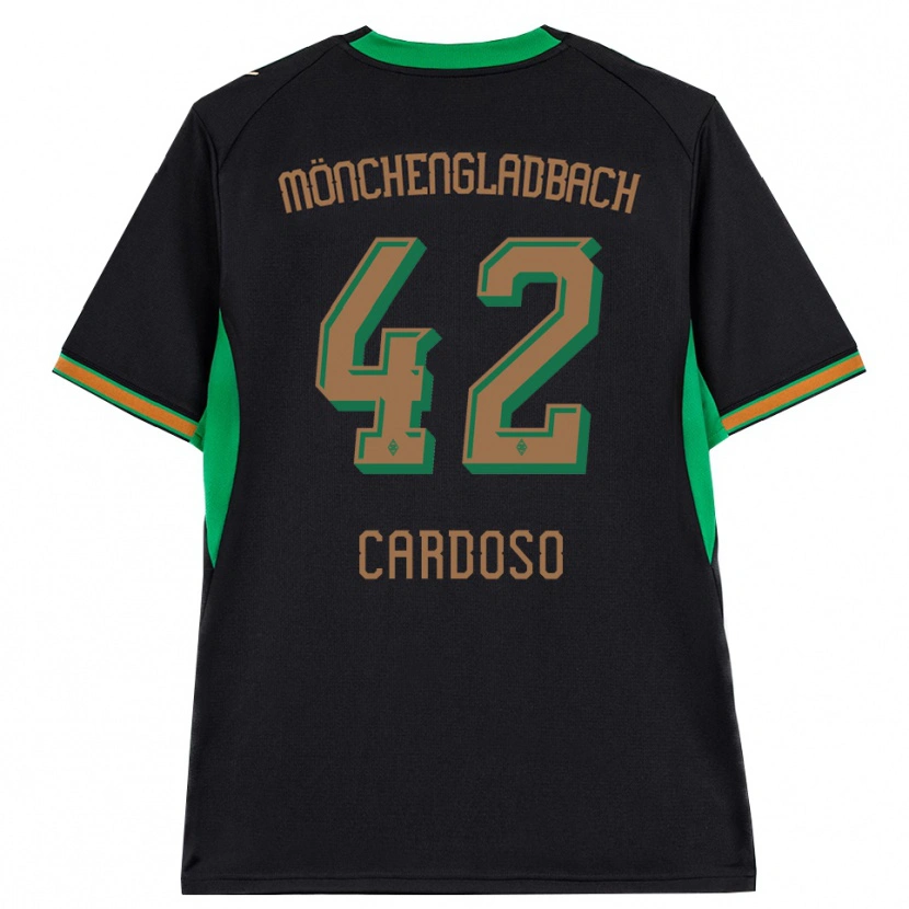 Danxen Niño Camiseta Tiago Pereira Cardoso #42 Negro Naranja Verde Marrón 2ª Equipación 2026/27 La Camisa México