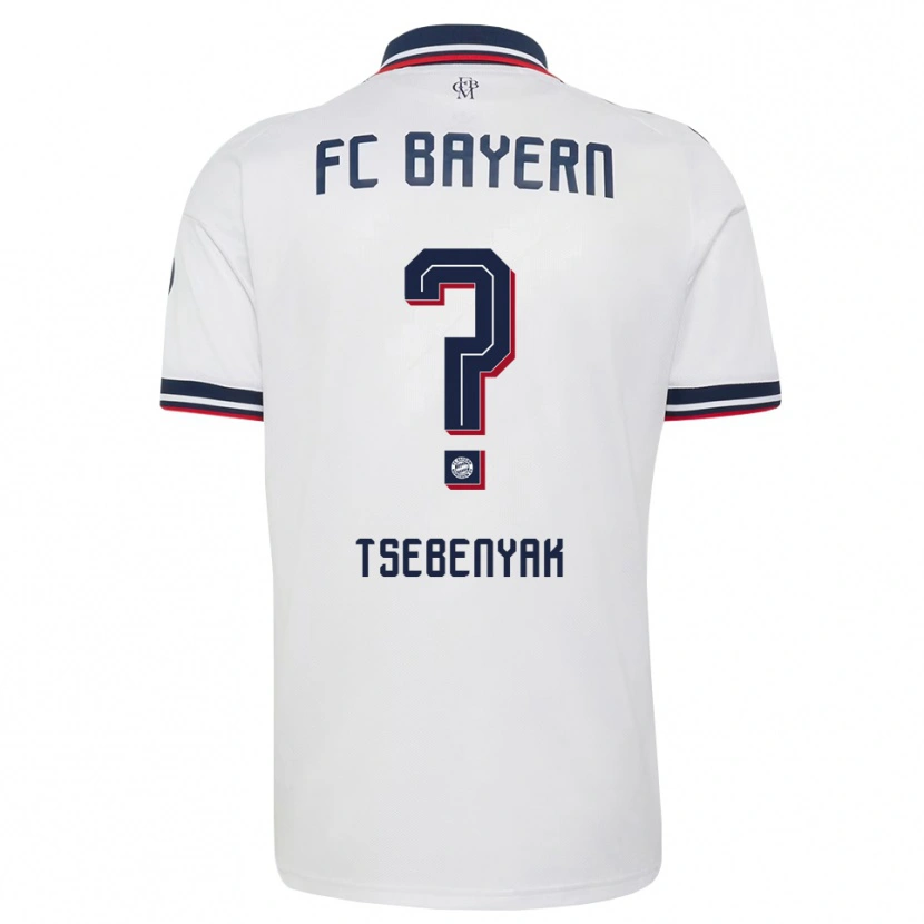 Danxen Niño Camiseta Dmytro Tsebenyak #0 Gris Blanco Rojo 2ª Equipación 2026/27 La Camisa México