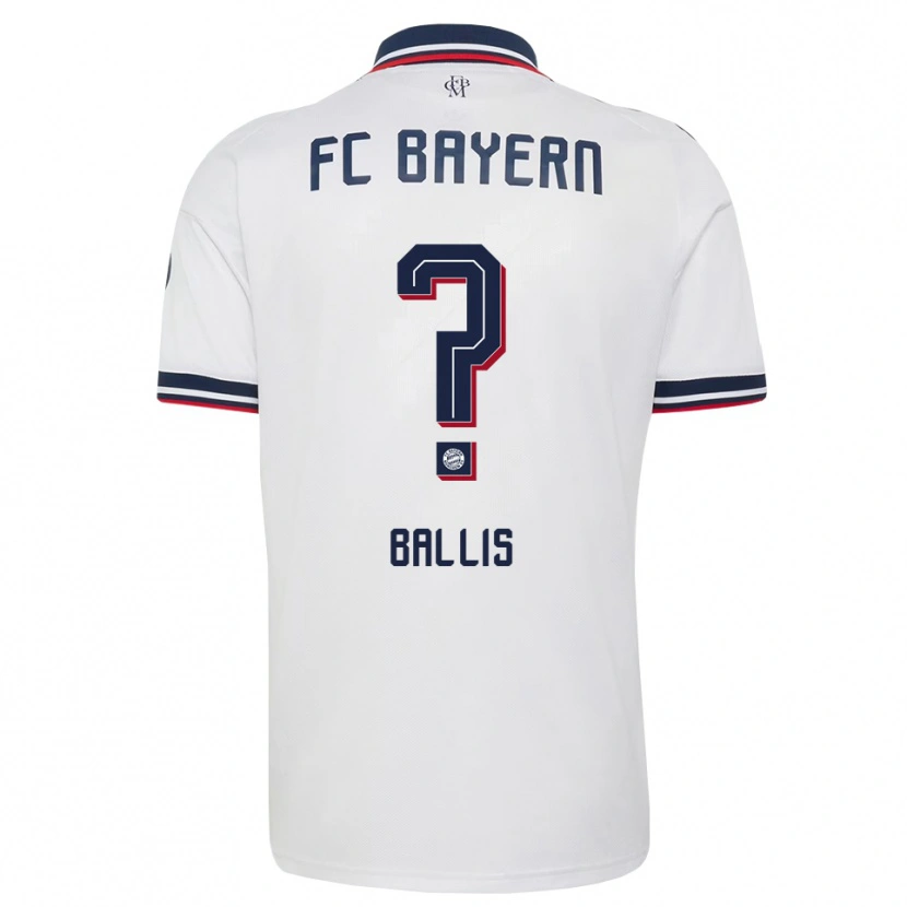 Danxen Niño Camiseta Benjamin Ballis #0 Gris Blanco Rojo 2ª Equipación 2026/27 La Camisa México