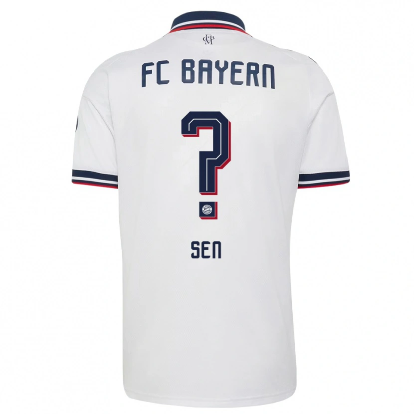 Danxen Niño Camiseta Salih Sen #0 Gris Blanco Rojo 2ª Equipación 2026/27 La Camisa México