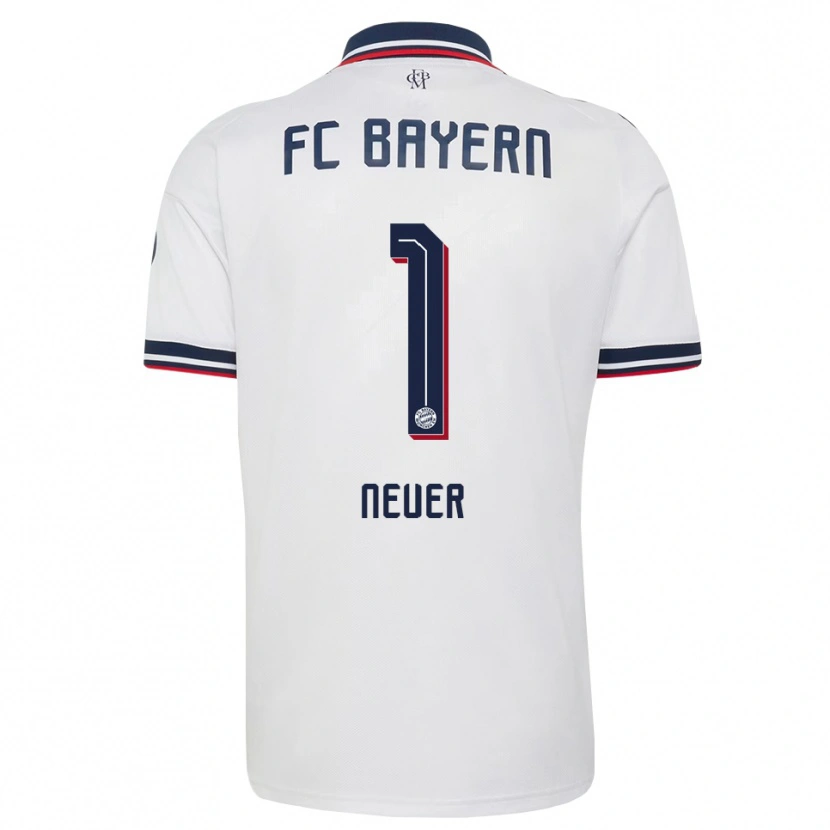 Danxen Niño Camiseta Manuel Neuer #1 Gris Blanco Rojo 2ª Equipación 2026/27 La Camisa México