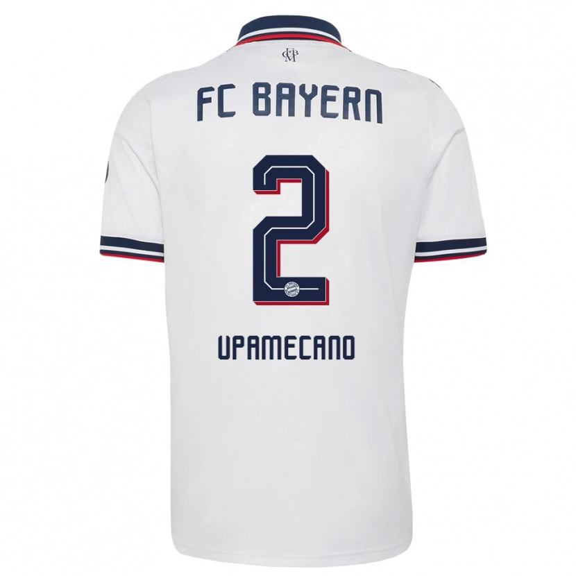 Danxen Niño Camiseta Dayot Upamecano #2 Gris Blanco Rojo 2ª Equipación 2026/27 La Camisa México