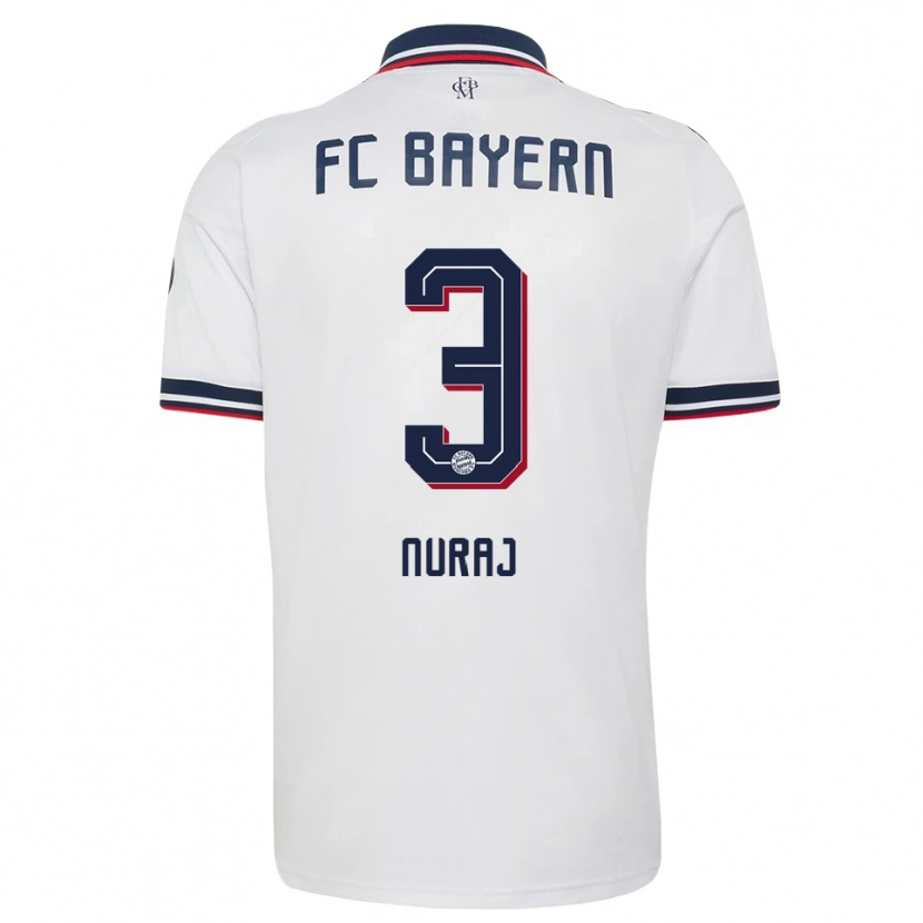 Danxen Niño Camiseta Skender Nuraj #3 Gris Blanco Rojo 2ª Equipación 2026/27 La Camisa México