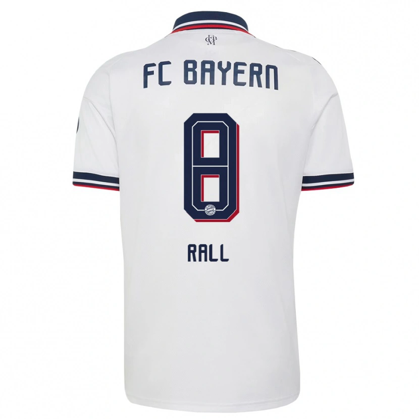 Danxen Niño Camiseta Maximiliane Rall #8 Gris Blanco Rojo 2ª Equipación 2026/27 La Camisa México