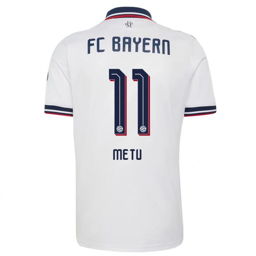 Danxen Niño Camiseta Emilian Metu #11 Gris Blanco Rojo 2ª Equipación 2026/27 La Camisa México