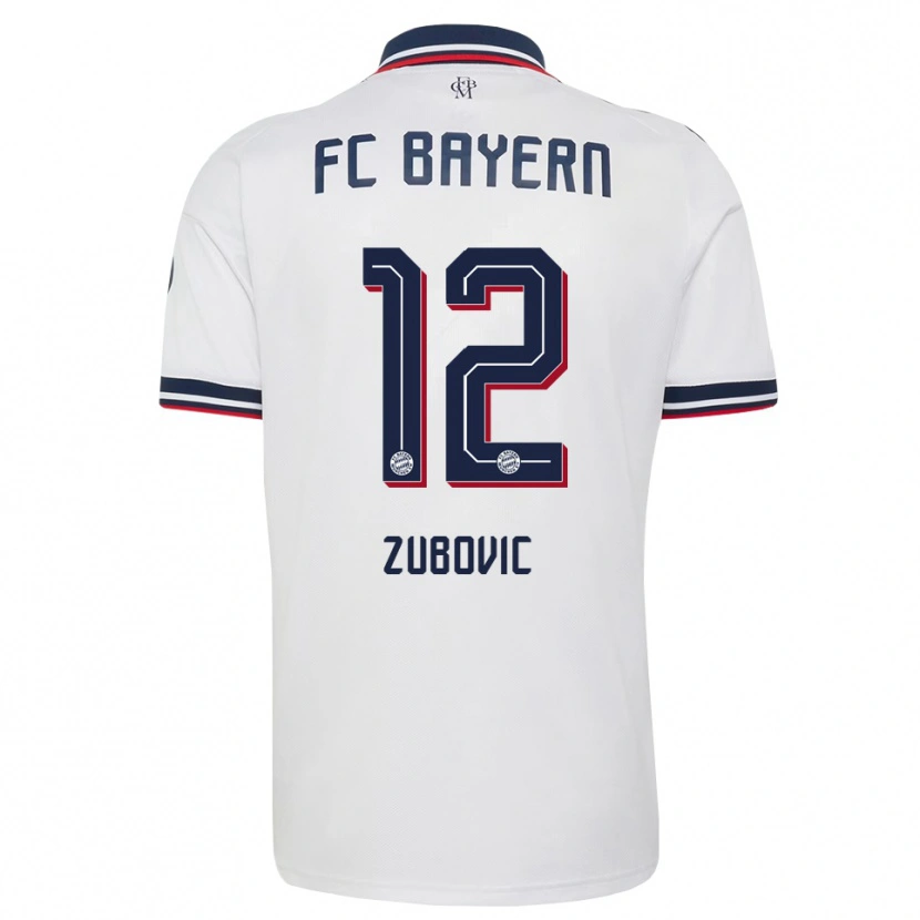 Danxen Niño Camiseta Deni Zubovic #12 Gris Blanco Rojo 2ª Equipación 2026/27 La Camisa México