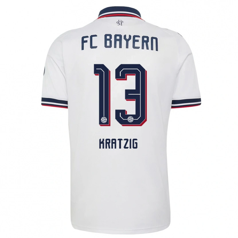 Danxen Niño Camiseta Frans Kratzig #13 Gris Blanco Rojo 2ª Equipación 2026/27 La Camisa México