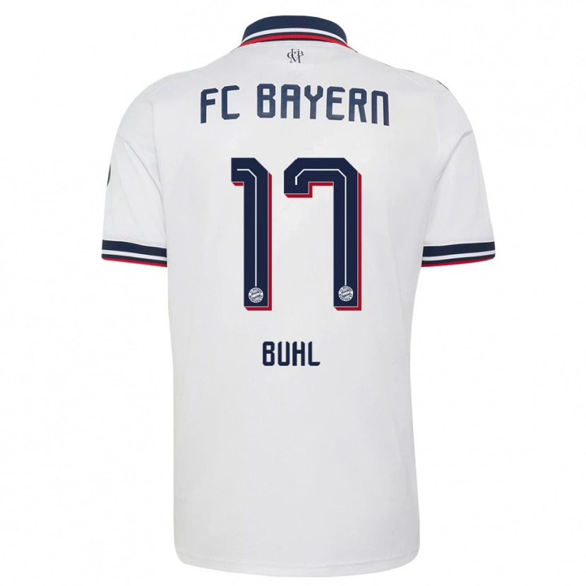 Danxen Niño Camiseta Klara Buhl #17 Gris Blanco Rojo 2ª Equipación 2026/27 La Camisa México