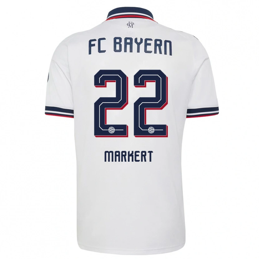 Danxen Niño Camiseta Leon Markert #22 Gris Blanco Rojo 2ª Equipación 2026/27 La Camisa México