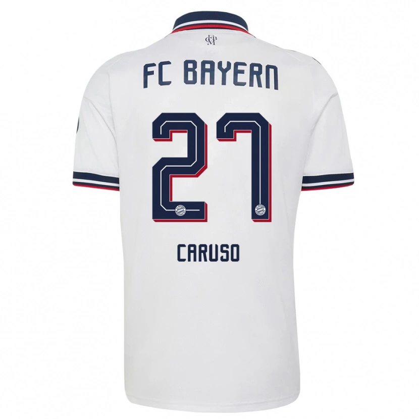 Danxen Niño Camiseta Arianna Caruso #27 Gris Blanco Rojo 2ª Equipación 2026/27 La Camisa México