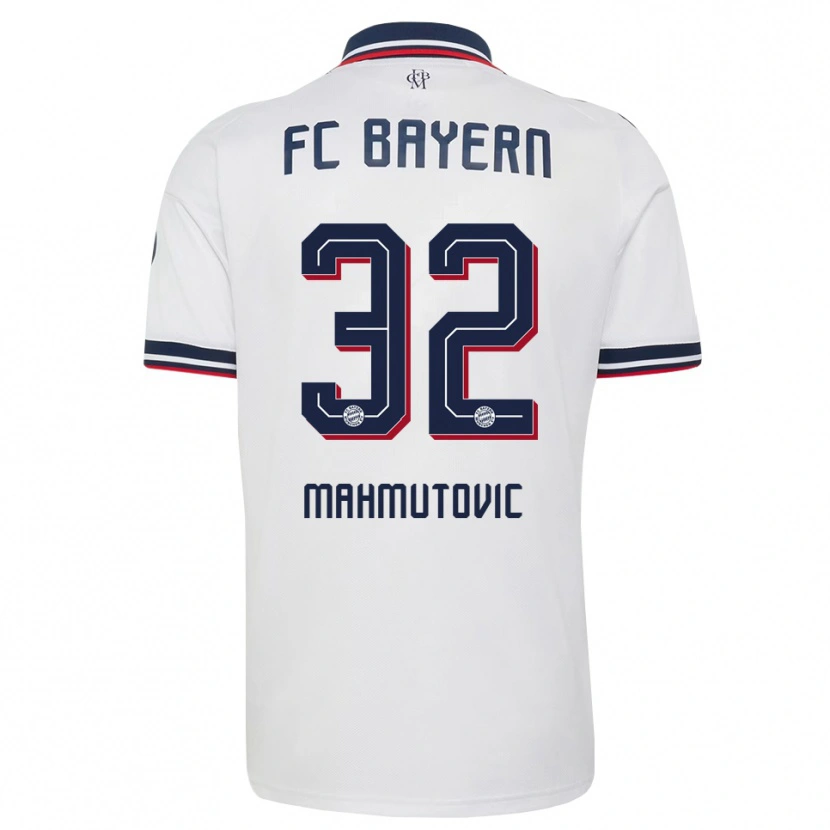 Danxen Niño Camiseta Ena Mahmutovic #32 Gris Blanco Rojo 2ª Equipación 2026/27 La Camisa México
