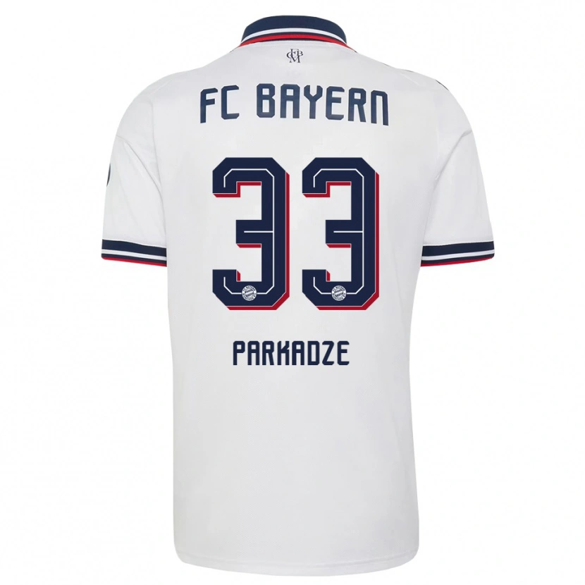Danxen Niño Camiseta Luka Parkadze #33 Gris Blanco Rojo 2ª Equipación 2026/27 La Camisa México