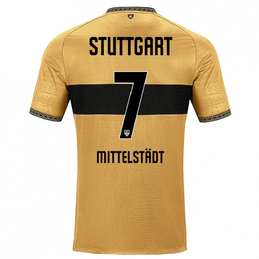 Danxen Niño Camiseta Maximilian Mittelstädt #7 Blanco Negro Marrón 2ª Equipación 2026/27 La Camisa México