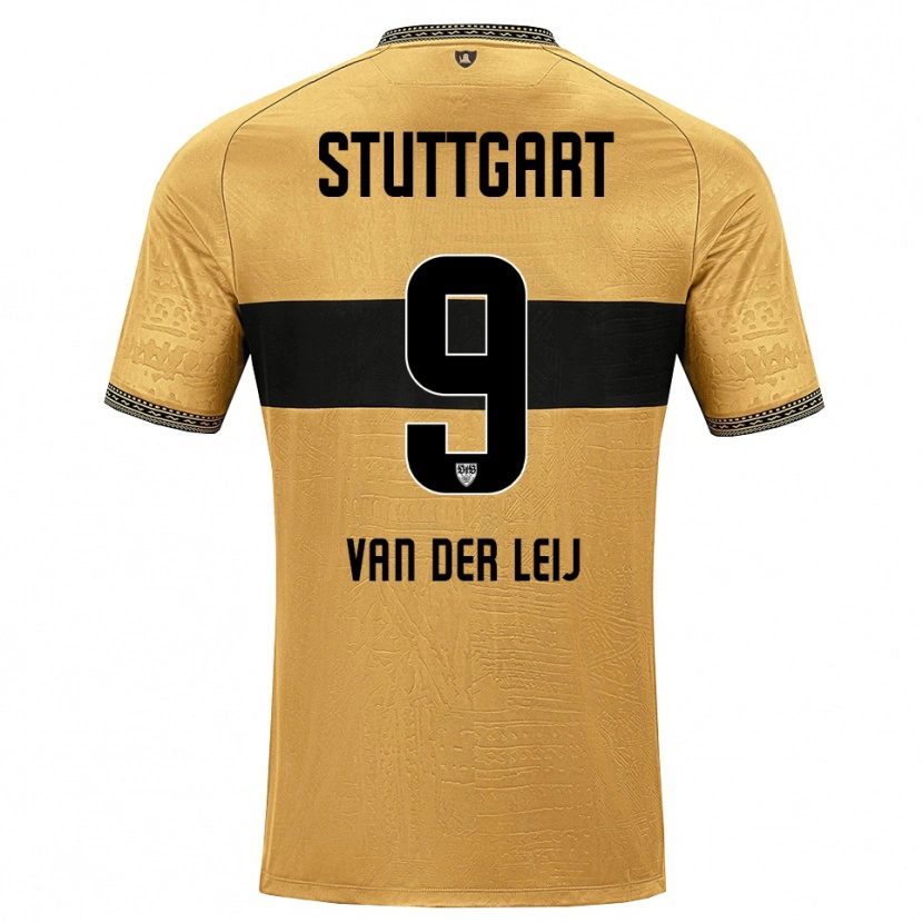 Danxen Niño Camiseta Tim Van Der Leij #9 Blanco Negro Marrón 2ª Equipación 2026/27 La Camisa México