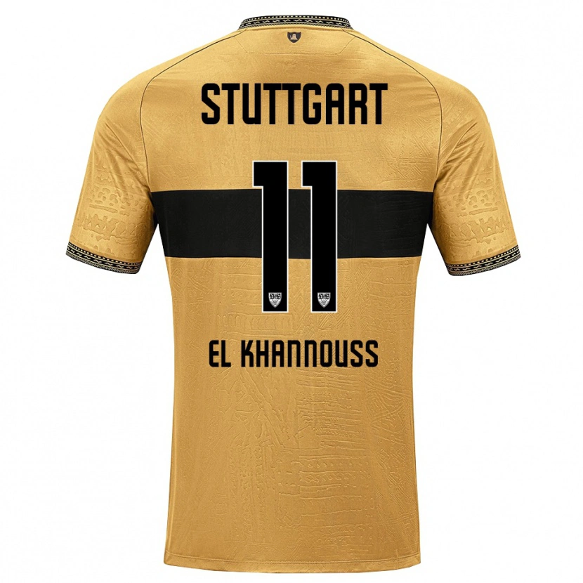 Danxen Niño Camiseta Bilal El Khannouss #11 Blanco Negro Marrón 2ª Equipación 2026/27 La Camisa México