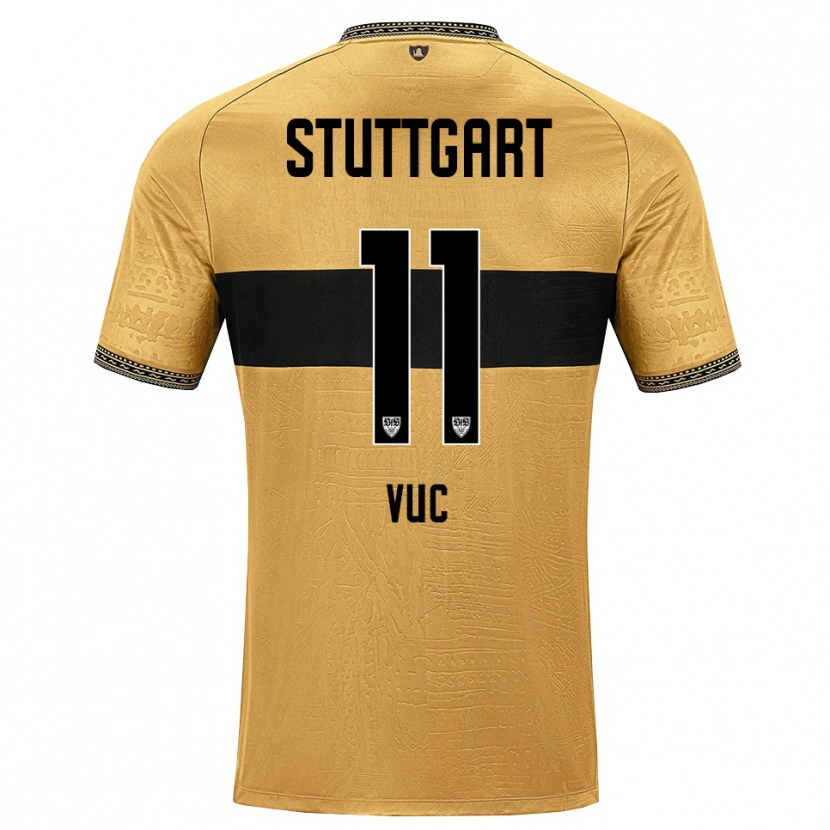 Danxen Niño Camiseta Patrick Vuc #11 Blanco Negro Marrón 2ª Equipación 2026/27 La Camisa México