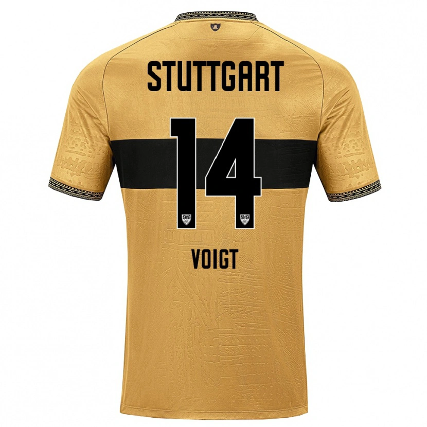 Danxen Niño Camiseta Max Voigt #14 Blanco Negro Marrón 2ª Equipación 2026/27 La Camisa México