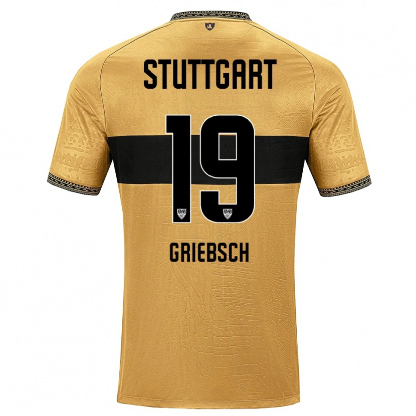 Danxen Niño Camiseta Lukas Griebsch #19 Blanco Negro Marrón 2ª Equipación 2026/27 La Camisa México