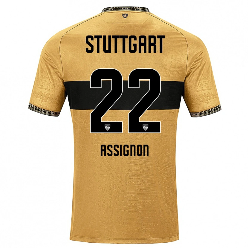 Danxen Niño Camiseta Lorenz Assignon #22 Blanco Negro Marrón 2ª Equipación 2026/27 La Camisa México