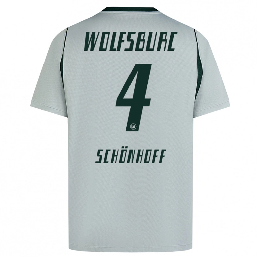 Danxen Niño Camiseta Henry Schönhoff #4 Verde Gris 2ª Equipación 2026/27 La Camisa México