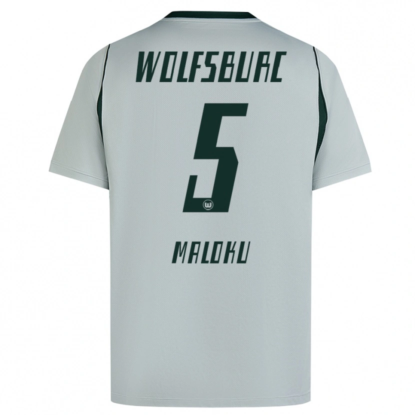 Danxen Niño Camiseta Enuar Maloku #5 Verde Gris 2ª Equipación 2026/27 La Camisa México