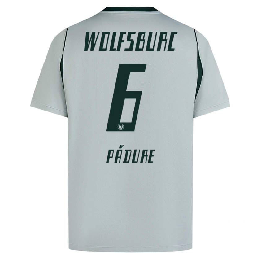 Danxen Niño Camiseta Matei Pădure #6 Verde Gris 2ª Equipación 2026/27 La Camisa México