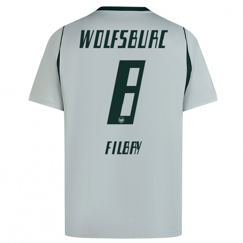 Danxen Niño Camiseta Arne Filbry #8 Verde Gris 2ª Equipación 2026/27 La Camisa México