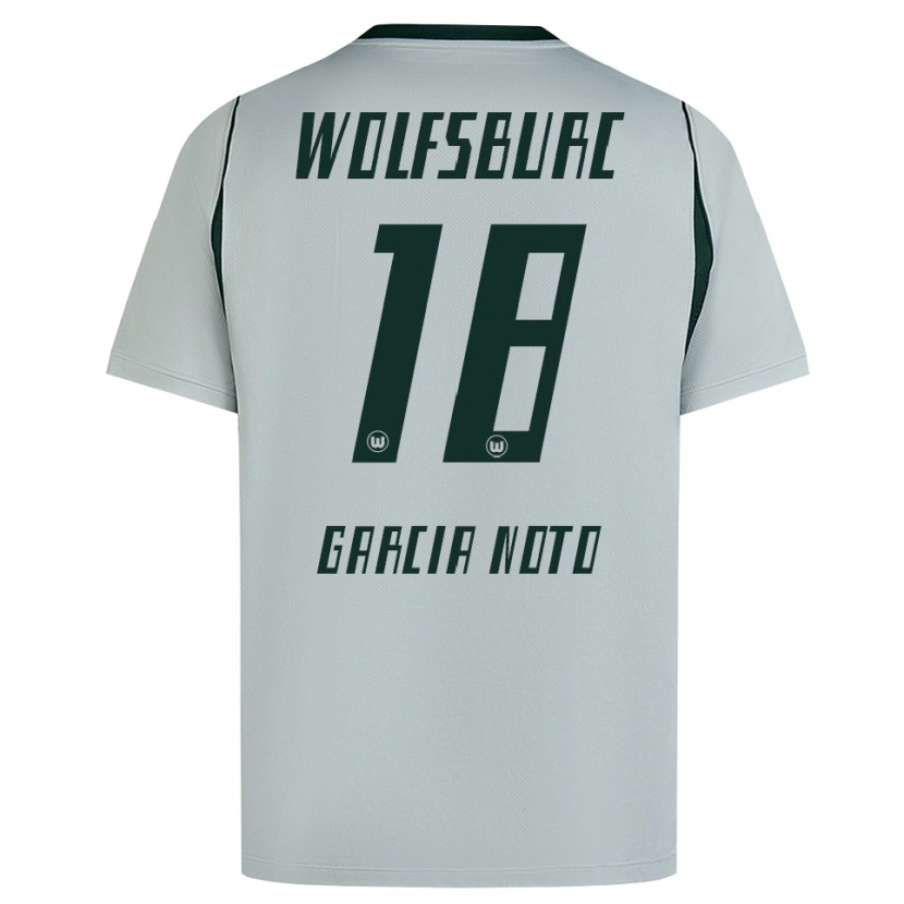 Danxen Niño Camiseta Estéfano García Noto #18 Verde Gris 2ª Equipación 2026/27 La Camisa México