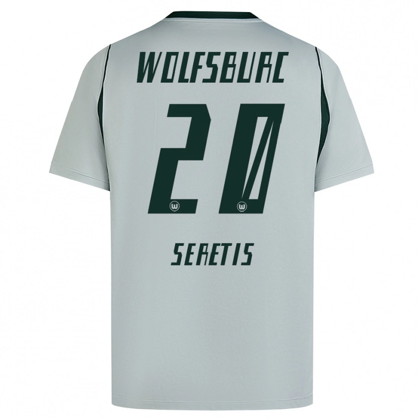 Danxen Niño Camiseta Isaiah Seretis #20 Verde Gris 2ª Equipación 2026/27 La Camisa México