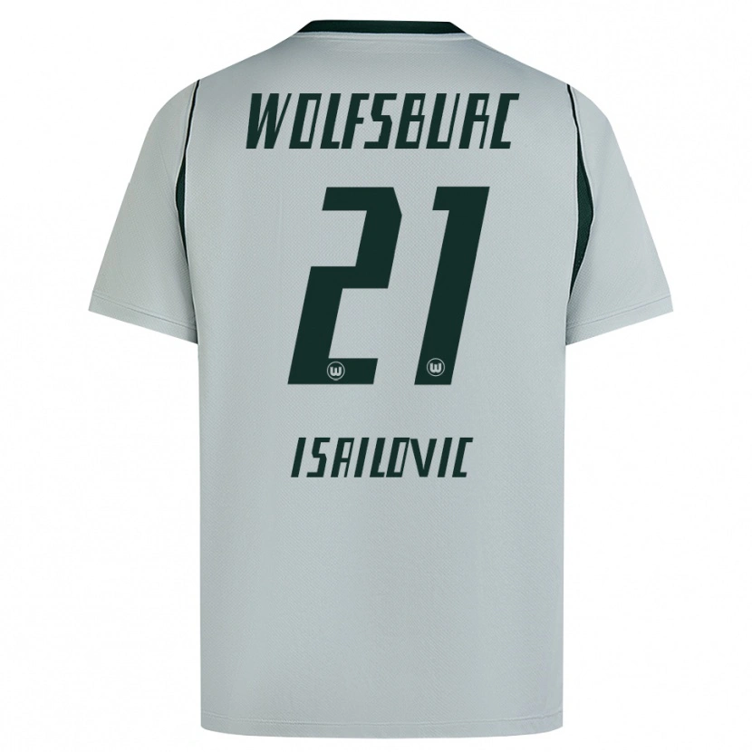 Danxen Niño Camiseta Nikola Isailovic #21 Verde Gris 2ª Equipación 2026/27 La Camisa México