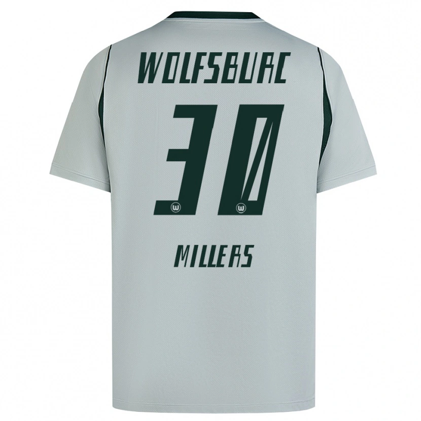 Danxen Niño Camiseta Kristers Millers #30 Verde Gris 2ª Equipación 2026/27 La Camisa México