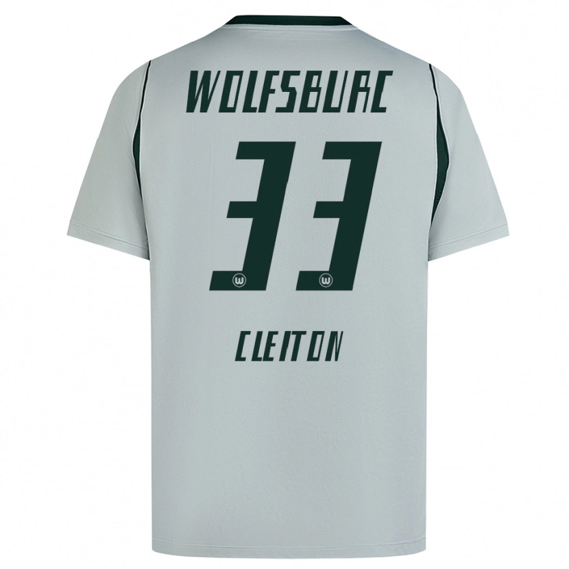 Danxen Niño Camiseta Cleiton Santana Dos Santos #33 Verde Gris 2ª Equipación 2026/27 La Camisa México