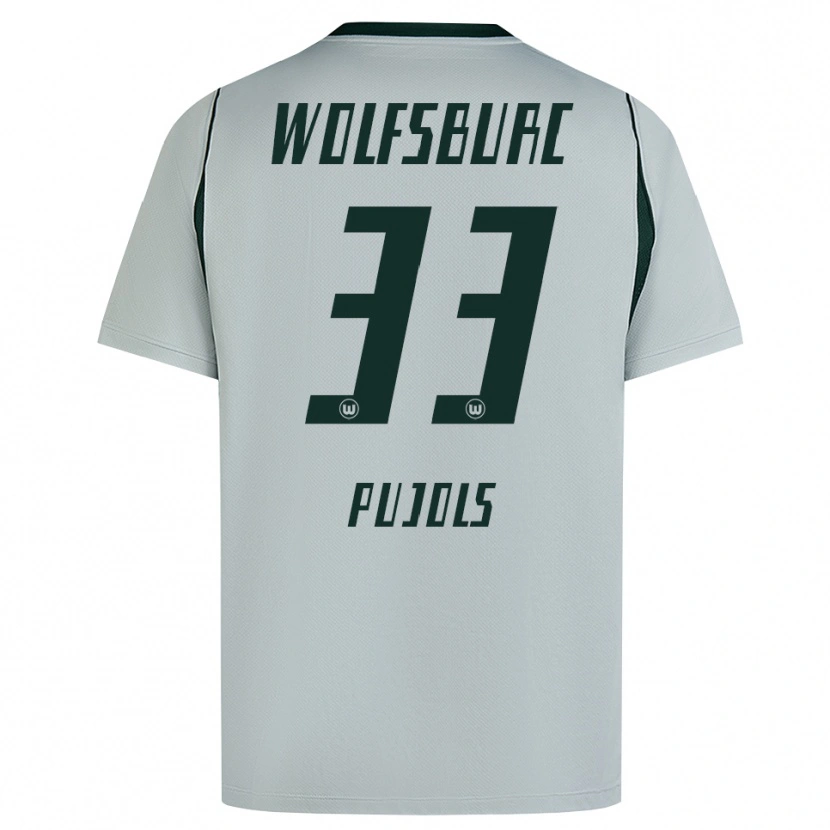 Danxen Niño Camiseta Judit Pujols #33 Verde Gris 2ª Equipación 2026/27 La Camisa México