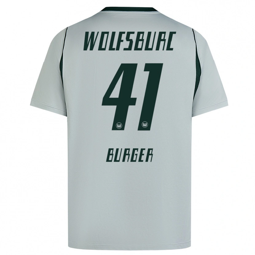 Danxen Niño Camiseta Jan Bürger #41 Verde Gris 2ª Equipación 2026/27 La Camisa México