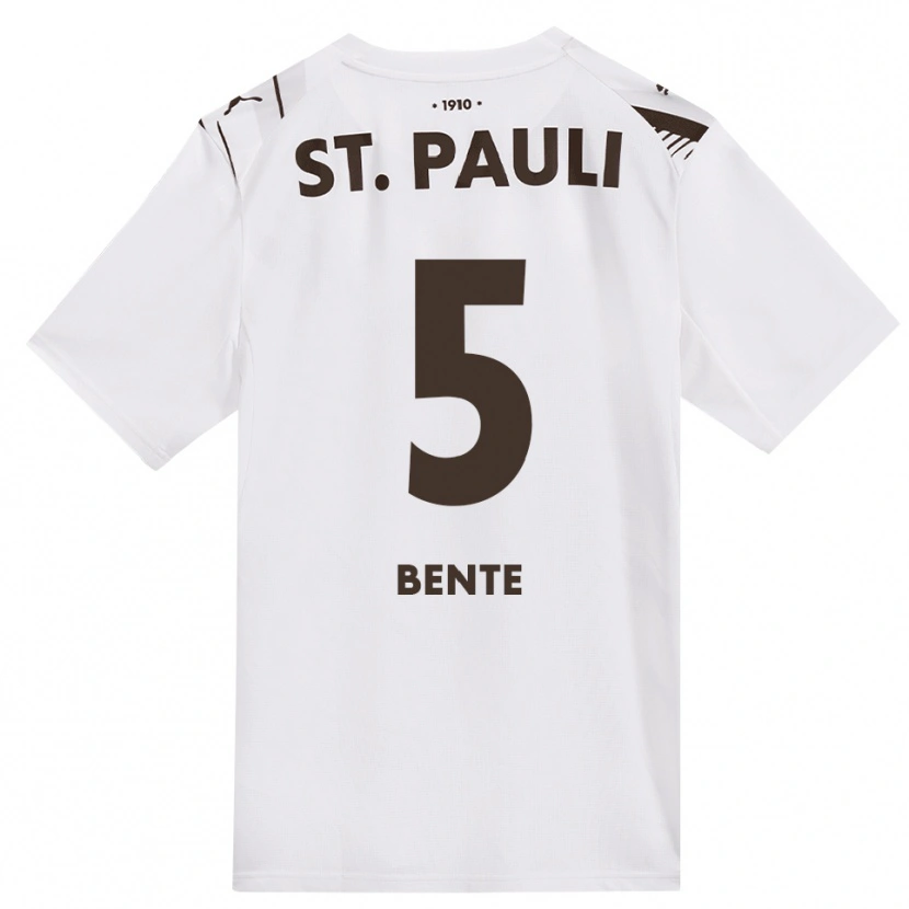 Danxen Niño Camiseta Joris Bente #5 Café Blanco Rojo 2ª Equipación 2026/27 La Camisa México