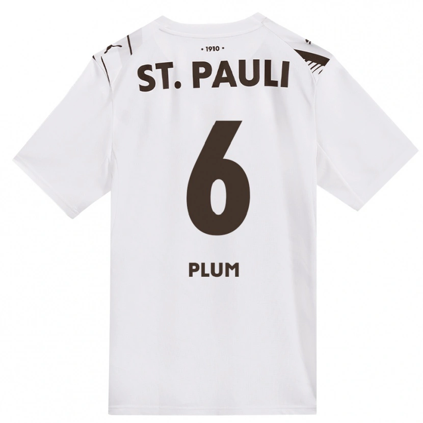 Danxen Niño Camiseta Sebastian Plum #6 Café Blanco Rojo 2ª Equipación 2026/27 La Camisa México