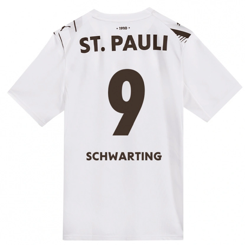 Danxen Niño Camiseta Dominik Schwarting #9 Café Blanco Rojo 2ª Equipación 2026/27 La Camisa México