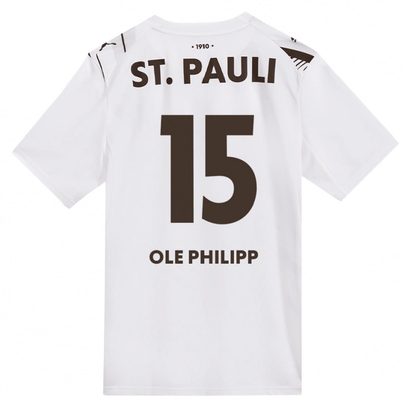 Danxen Niño Camiseta Michel Ole Philipp #15 Café Blanco Rojo 2ª Equipación 2026/27 La Camisa México