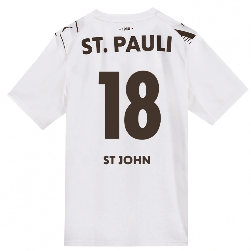 Danxen Niño Camiseta Rawley St. John #18 Café Blanco Rojo 2ª Equipación 2026/27 La Camisa México