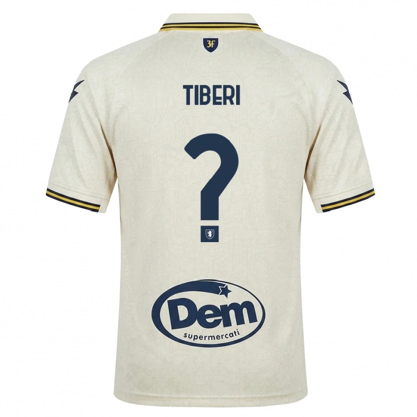 Danxen Niño Camiseta Gianluca Tiberi #0 Oldlace Amarillo Negro 2ª Equipación 2026/27 La Camisa México