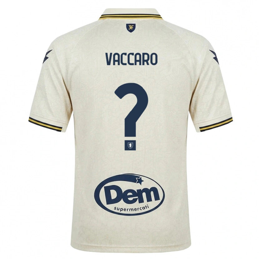 Danxen Niño Camiseta Cristian Vaccaro #0 Oldlace Amarillo Negro 2ª Equipación 2026/27 La Camisa México