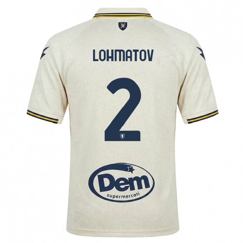 Danxen Niño Camiseta Aleksandr Lohmatov #2 Oldlace Amarillo Negro 2ª Equipación 2026/27 La Camisa México