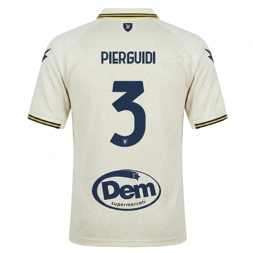 Danxen Niño Camiseta Vittorio Pierguidi #3 Oldlace Amarillo Negro 2ª Equipación 2026/27 La Camisa México