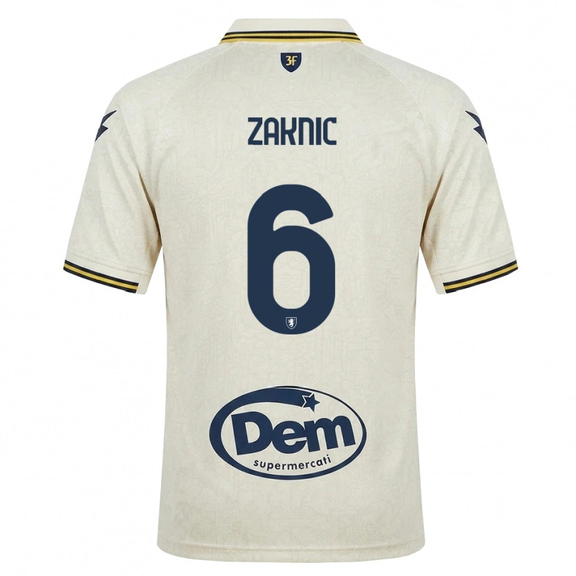 Danxen Niño Camiseta Lazar Zaknic #6 Oldlace Amarillo Negro 2ª Equipación 2026/27 La Camisa México