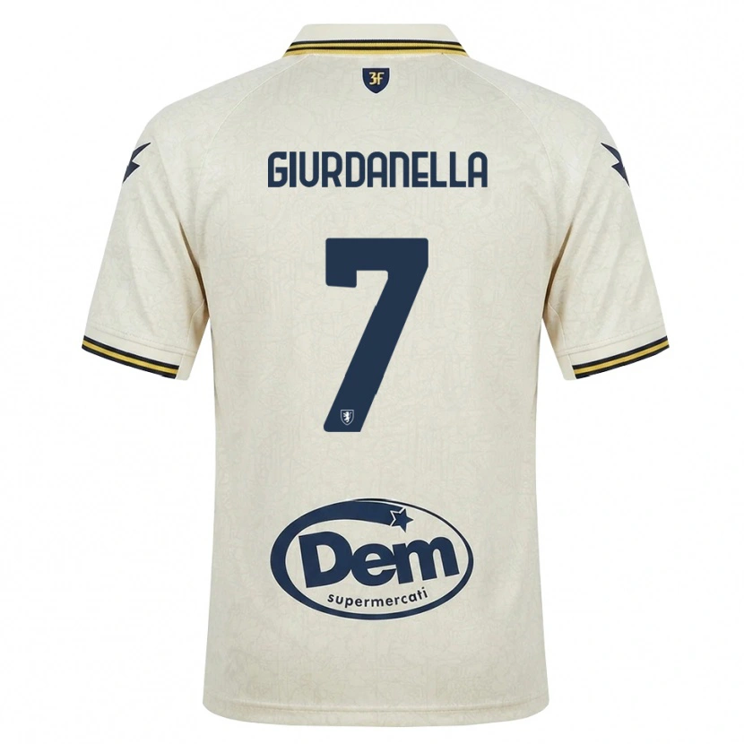 Danxen Niño Camiseta Lorenzo Giurdanella #7 Oldlace Amarillo Negro 2ª Equipación 2026/27 La Camisa México