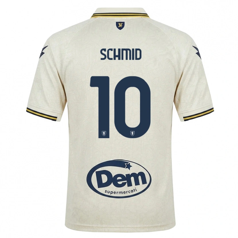 Danxen Niño Camiseta Romano Schmid #10 Oldlace Amarillo Negro 2ª Equipación 2026/27 La Camisa México