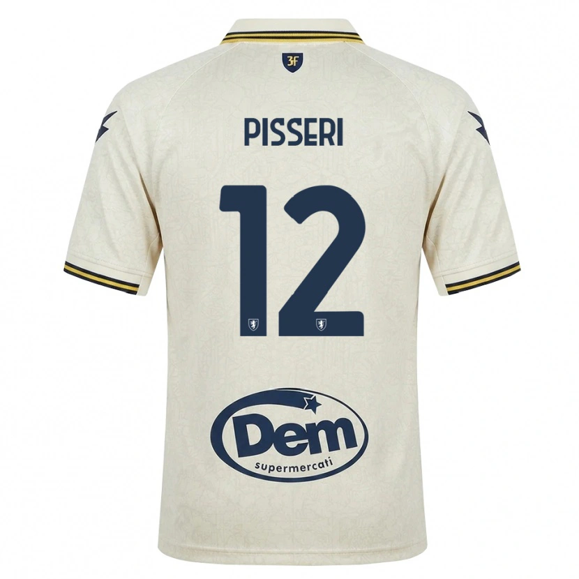 Danxen Niño Camiseta Matteo Pisseri #12 Oldlace Amarillo Negro 2ª Equipación 2026/27 La Camisa México