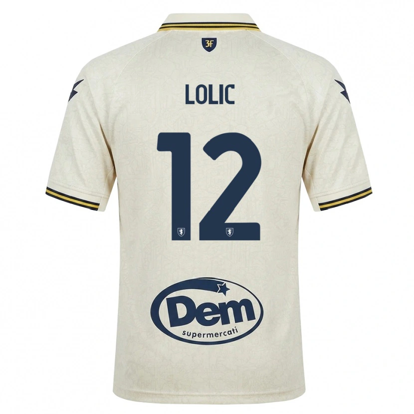 Danxen Niño Camiseta Eldin Lolic #12 Oldlace Amarillo Negro 2ª Equipación 2026/27 La Camisa México